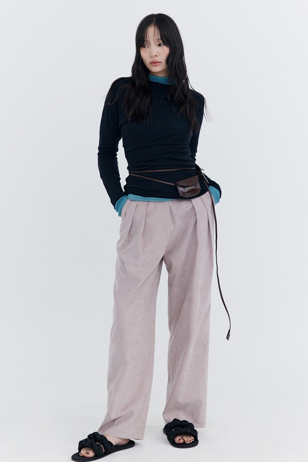 WNDERKAMMER - 롱/미디팬츠 - Cupra Wide Pants_Indian Pink