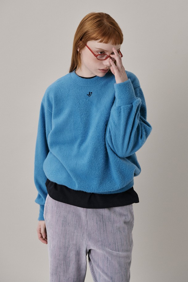 JUNEJUNE SPACE - 스웻셔츠 - New Logo Fleece Sweatshirt_Blue