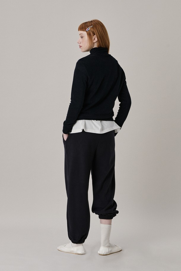 JUNEJUNE SPACE - 롱/미디팬츠 - Soft Jogger Pants_Navy