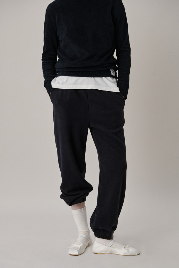 JUNEJUNE SPACE - 롱/미디팬츠 - Soft Jogger Pants_Navy