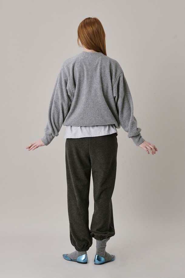 JUNEJUNE SPACE - 롱/미디팬츠 - Soft Jogger Pants_Grey