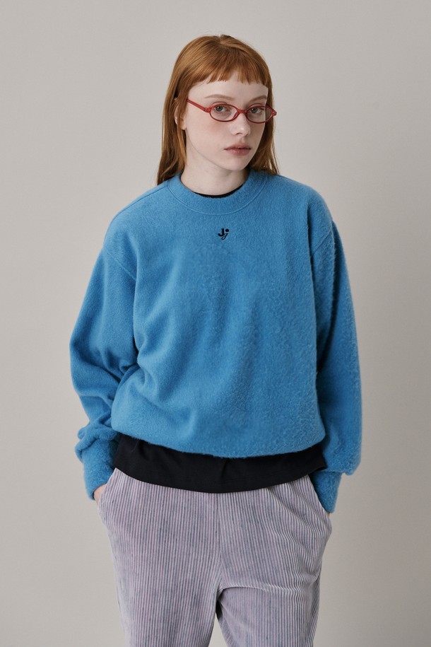 JUNEJUNE SPACE - 스웻셔츠 - New Logo Fleece Sweatshirt_Blue