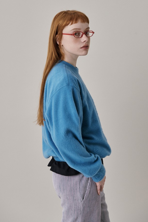 JUNEJUNE SPACE - 스웻셔츠 - New Logo Fleece Sweatshirt_Blue