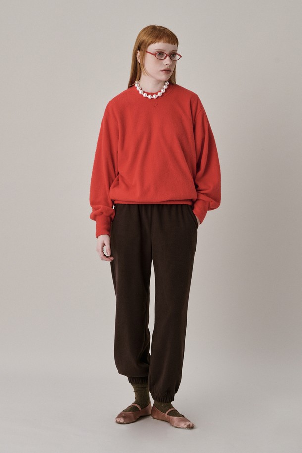 JUNEJUNE SPACE - 롱/미디팬츠 - Soft Jogger Pants_Brown