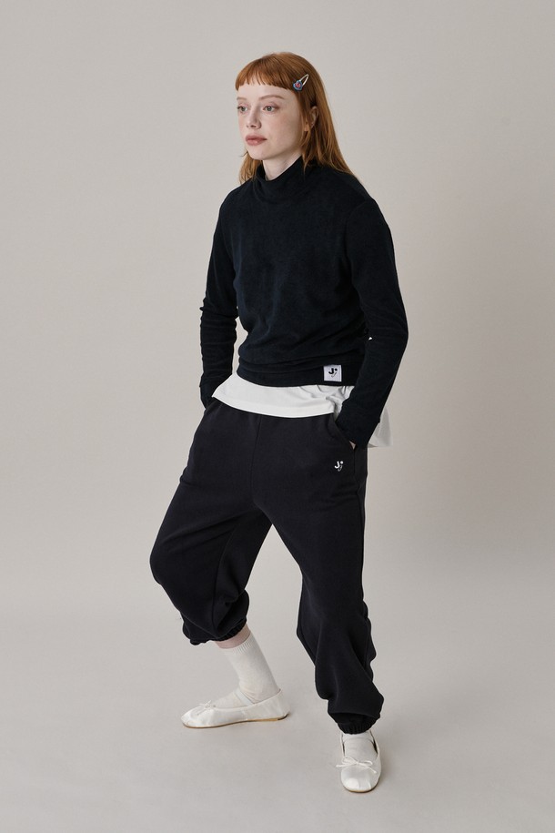 JUNEJUNE SPACE - 롱/미디팬츠 - Soft Jogger Pants_Navy