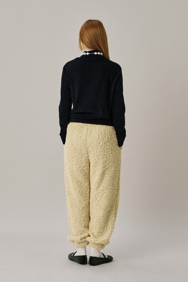 JUNEJUNE SPACE - 롱/미디팬츠 - Soft Jogger Pants_Yellow