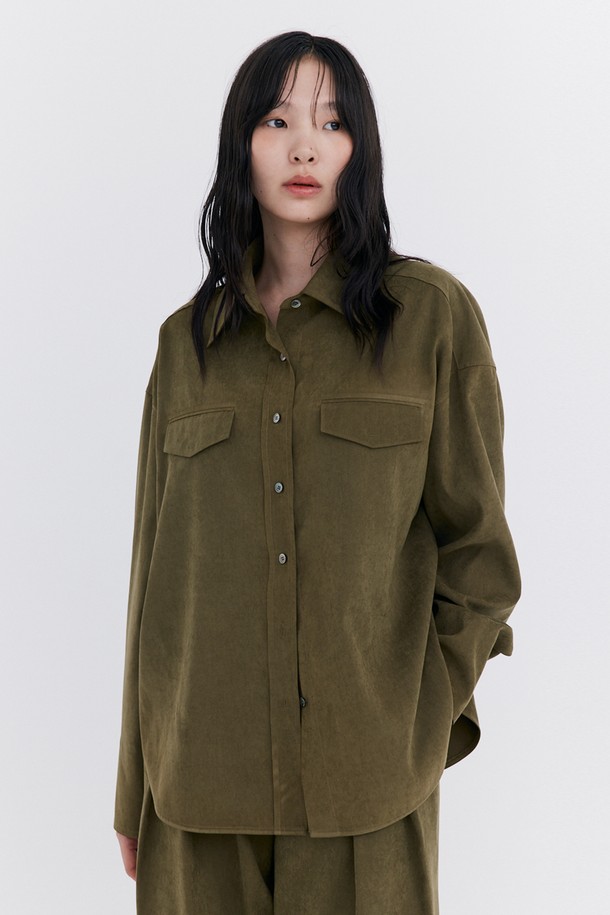 WNDERKAMMER - 셔츠 - Cupra Over-Fit Shirt_Khaki