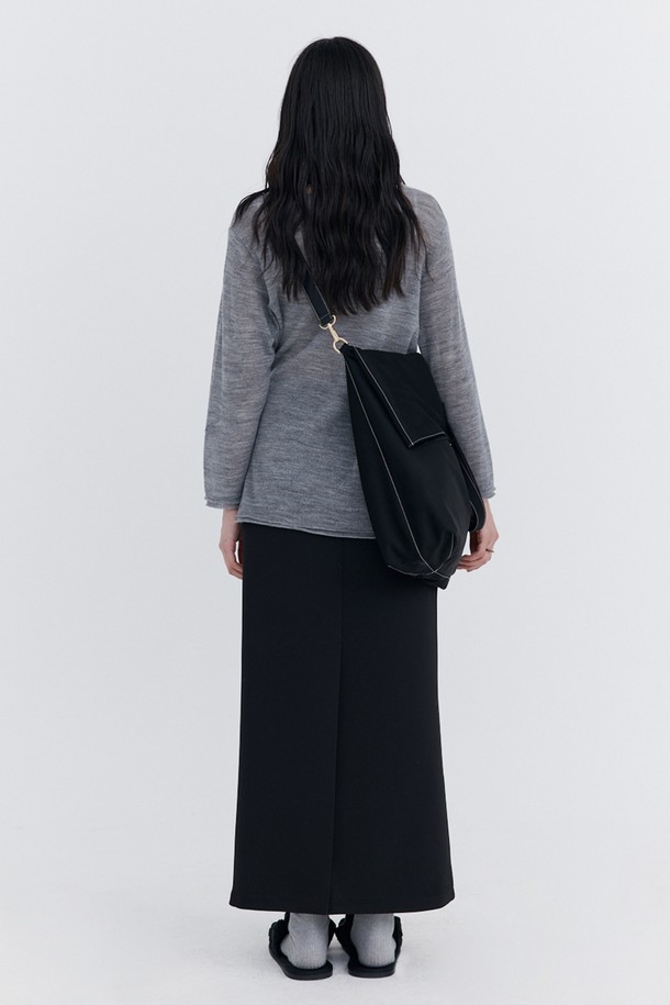 WNDERKAMMER - 롱스커트 - Basic Long Skirt_Black