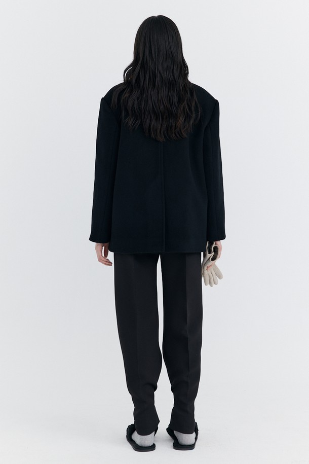 WNDERKAMMER - 코트 - Wool Half Coat_Black