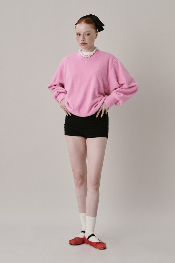 JUNEJUNE SPACE - 스웻셔츠 - New Logo Fleece Sweatshirt_Pink