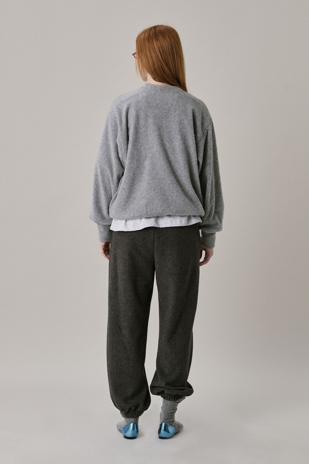 JUNEJUNE SPACE - 롱/미디팬츠 - Soft Jogger Pants_Grey