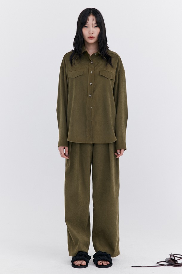 WNDERKAMMER - 셔츠 - Cupra Over-Fit Shirt_Khaki