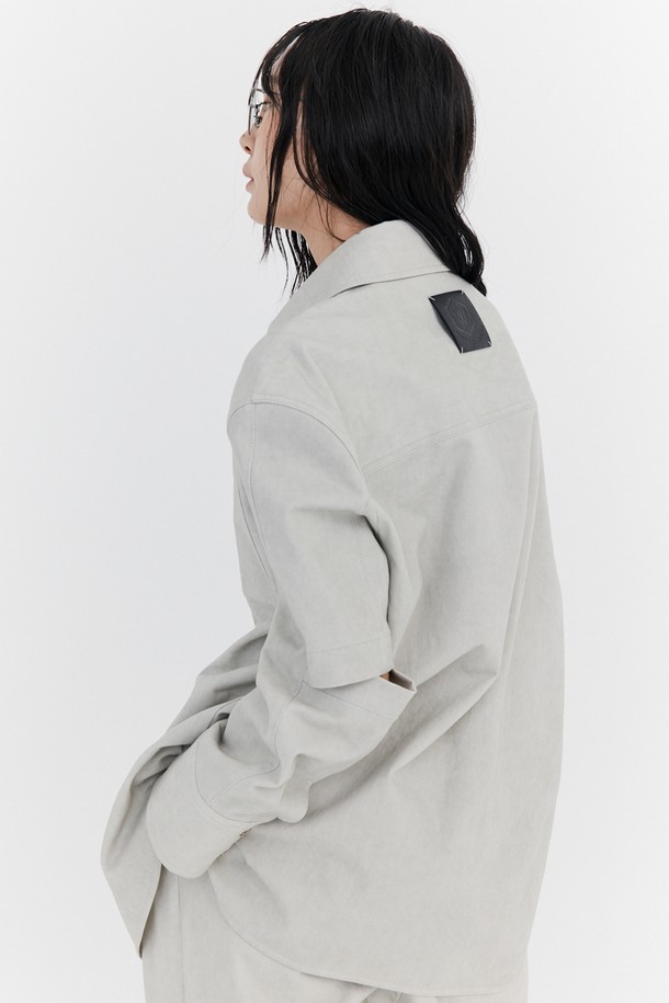 WNDERKAMMER - 셔츠 - Open Point Washed Shirt_Grey