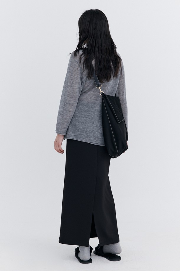 WNDERKAMMER - 롱스커트 - Basic Long Skirt_Black