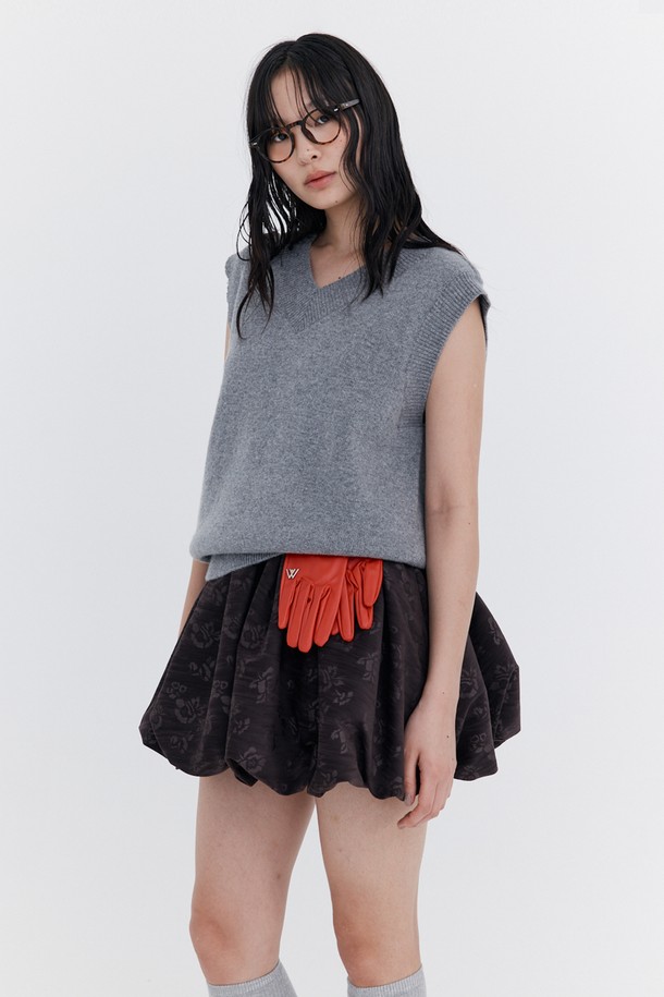 WNDERKAMMER - 베스트 - Damage Knit Vest_Black