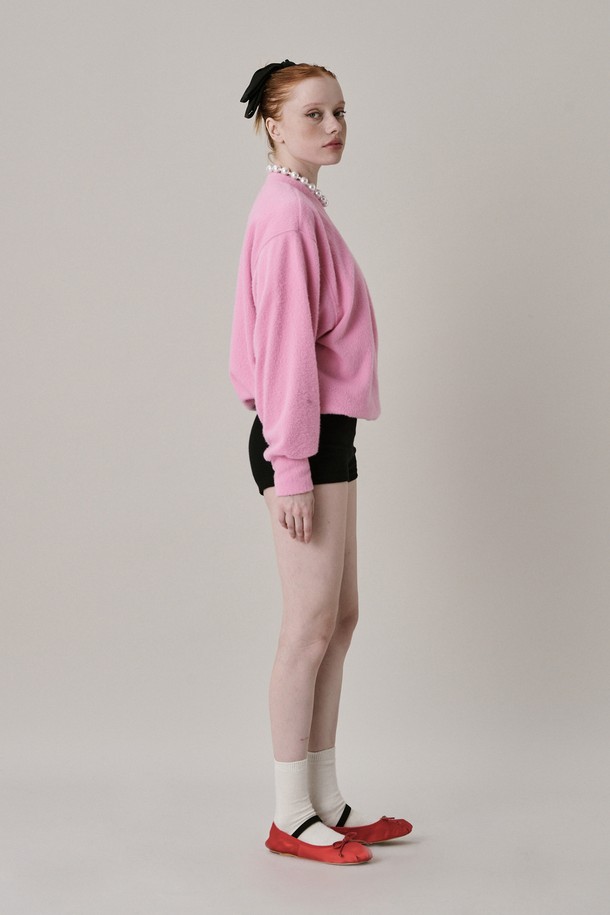 JUNEJUNE SPACE - 스웻셔츠 - New Logo Fleece Sweatshirt_Pink