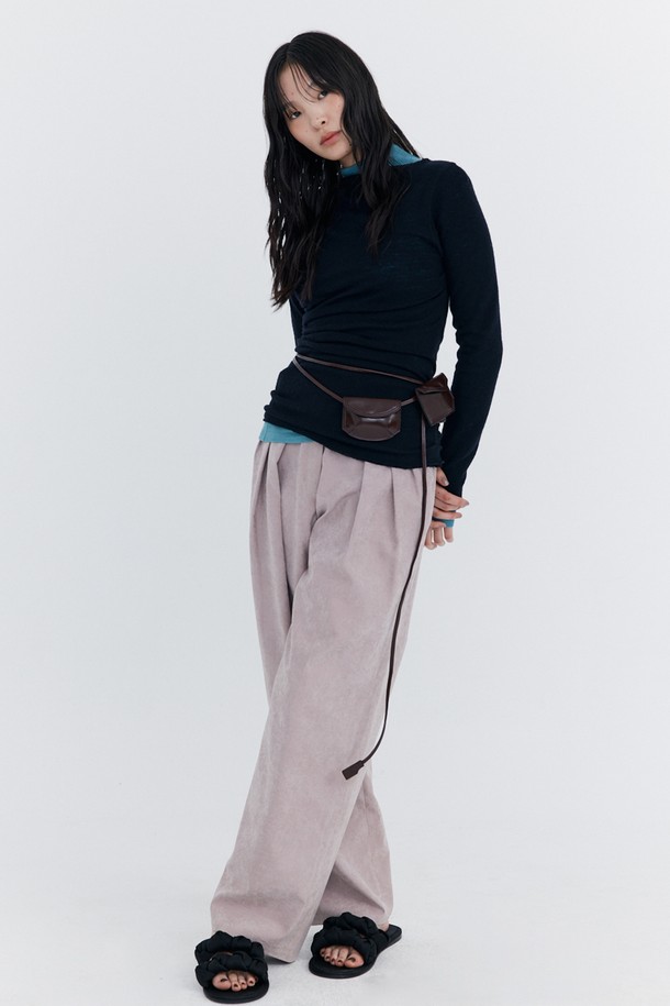 WNDERKAMMER - 롱/미디팬츠 - Cupra Wide Pants_Indian Pink