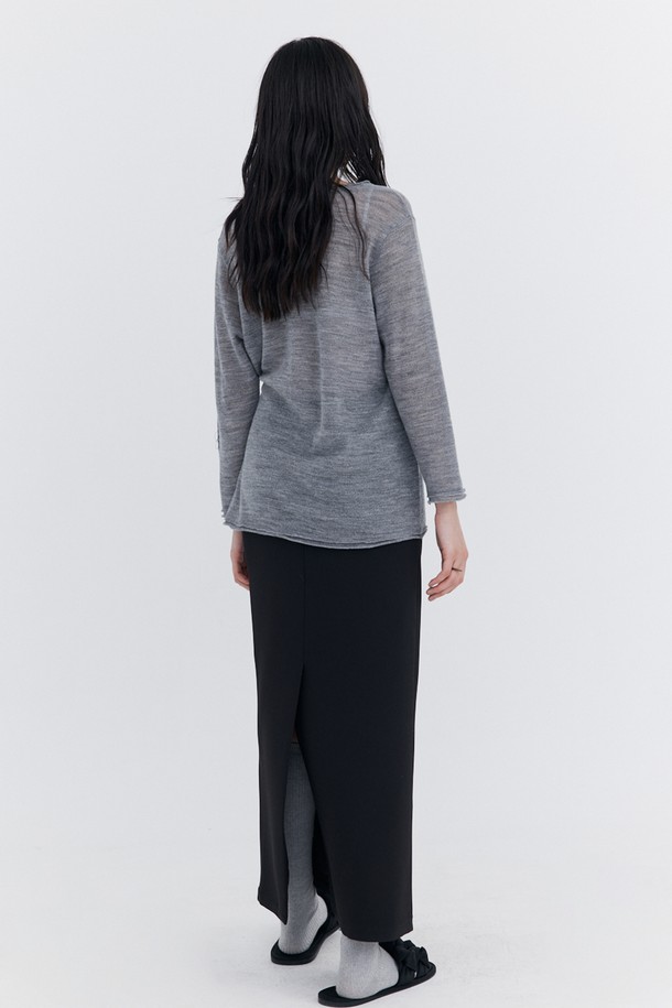 WNDERKAMMER - 롱스커트 - Basic Long Skirt_Black