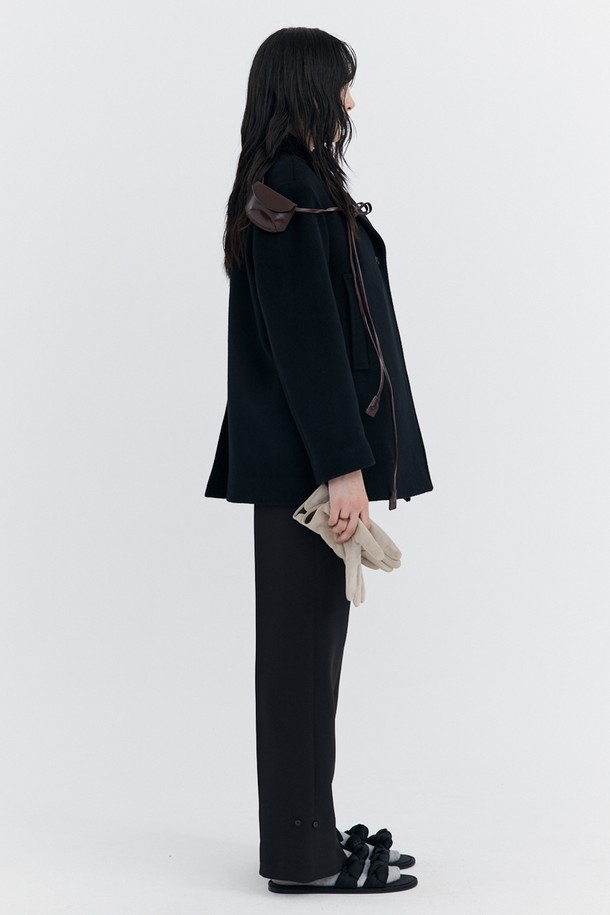 WNDERKAMMER - 코트 - Wool Half Coat_Black