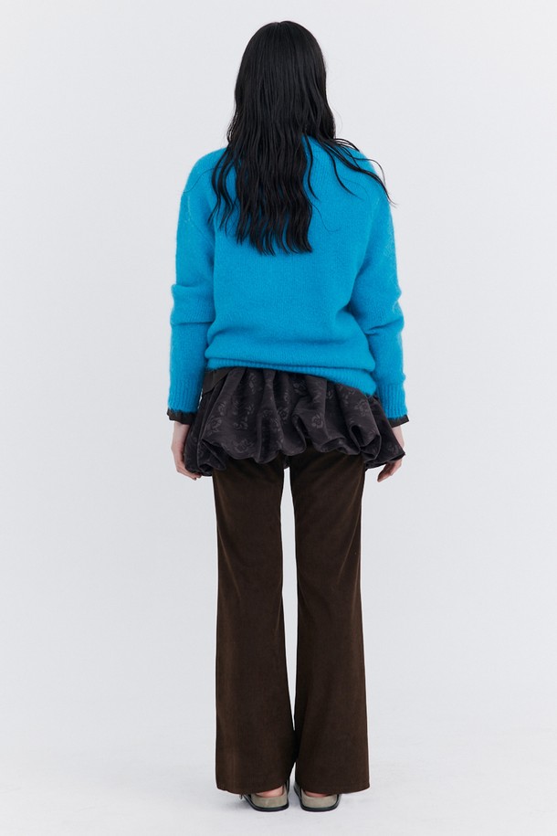 WNDERKAMMER - 스웨터 - Alpaca Boucle Knit Pullover_Blue