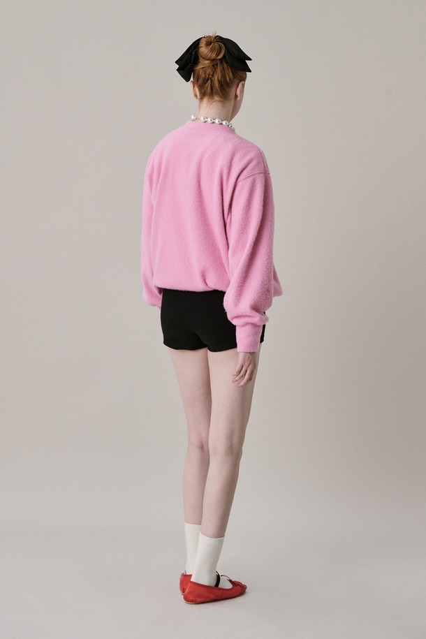 JUNEJUNE SPACE - 스웻셔츠 - New Logo Fleece Sweatshirt_Pink