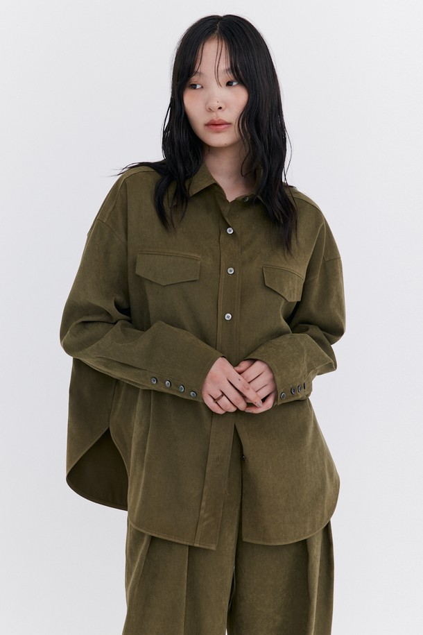 WNDERKAMMER - 셔츠 - Cupra Over-Fit Shirt_Khaki