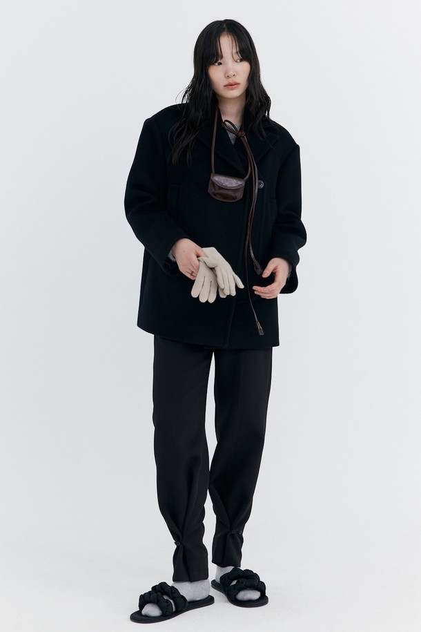 WNDERKAMMER - 코트 - Wool Half Coat_Black