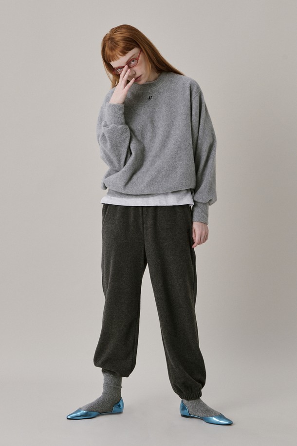 JUNEJUNE SPACE - 스웻셔츠 - New Logo Fleece Sweatshirt_Grey