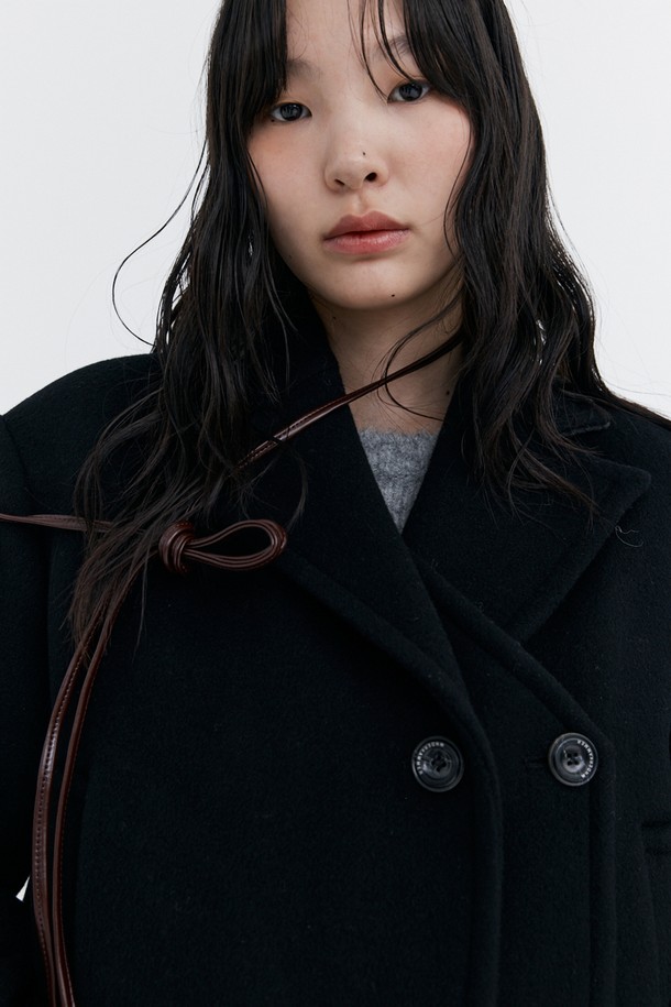 WNDERKAMMER - 코트 - Wool Half Coat_Black