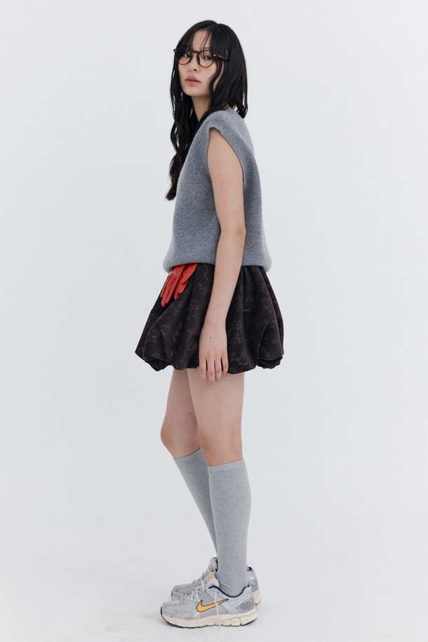 WNDERKAMMER - 베스트 - Damage Knit Vest_Black