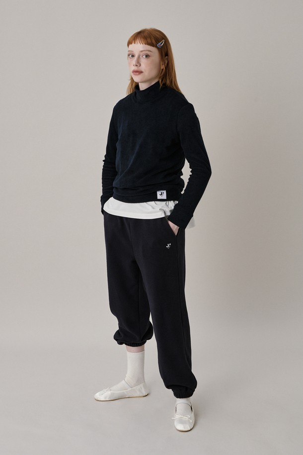 JUNEJUNE SPACE - 롱/미디팬츠 - Soft Jogger Pants_Navy