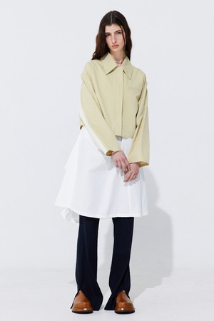 Raw-cut Cotton Jumper_Olive