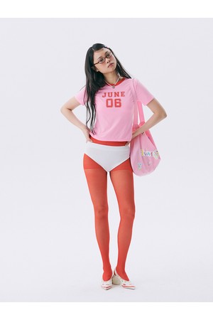 NO.6 Color Block T-shirt_Pink