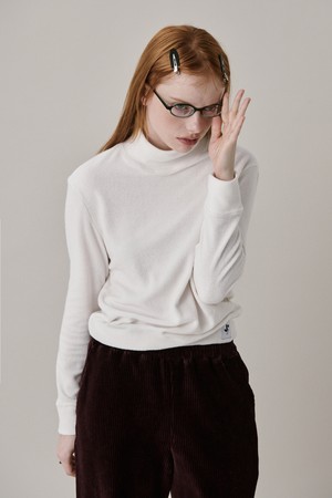 New Logo Basic Turtleneck T-shirt_White