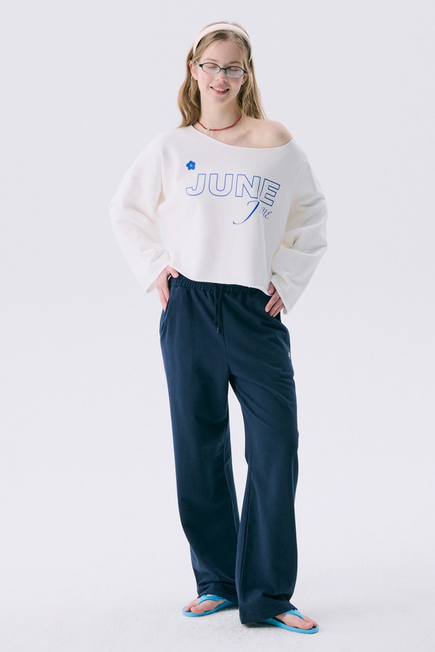 JUNEJUNE SPACE - 트레이닝 팬츠/조거 - VOL11.Sweat pants_Navy