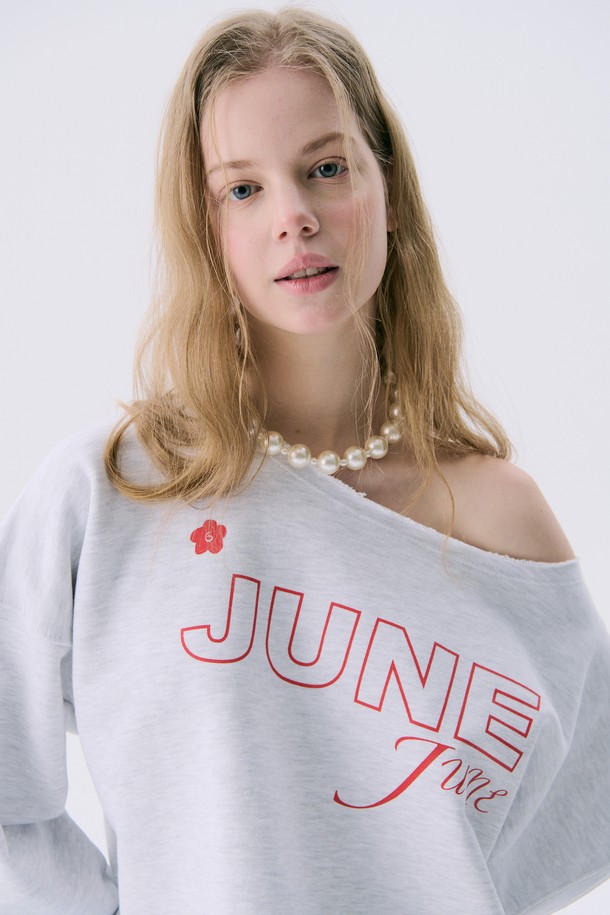 JUNEJUNE SPACE - 스웻셔츠 - [1차 리오더] VOL11.Lawcut Mini Sweat_Melange