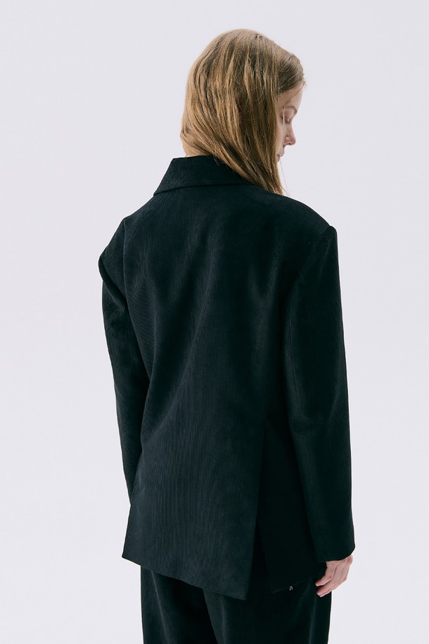 wnderkammer - 자켓 - 25 Corduroy 2-Way Jacket_Black