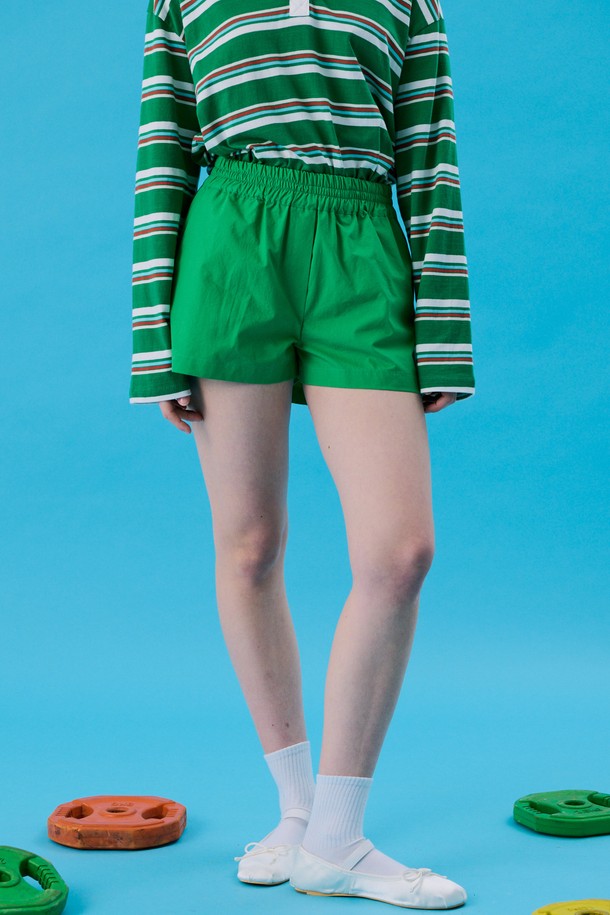 JUNEJUNE SPACE - 쇼트팬츠 - VOL11.Half Trunk pants_Green