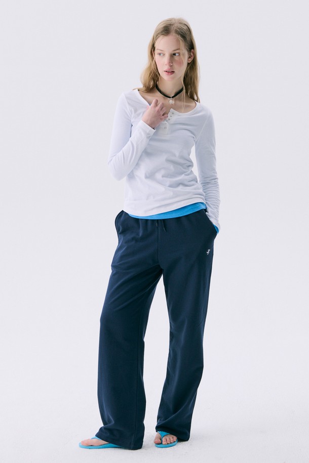 JUNEJUNE SPACE - 트레이닝 팬츠/조거 - VOL11.Sweat pants_Navy