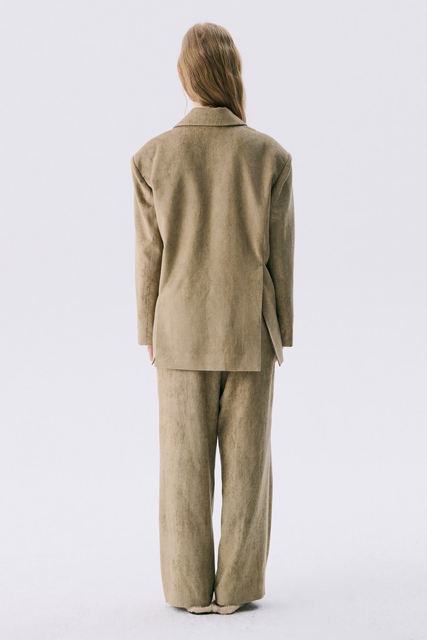 wnderkammer - 자켓 - 25 Corduroy 2-Way Jacket_Light Khaki