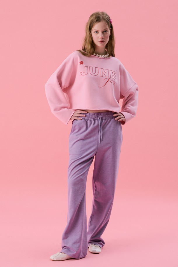 JUNEJUNE SPACE - 트레이닝 팬츠/조거 - VOL11.Sweat pants_Purple