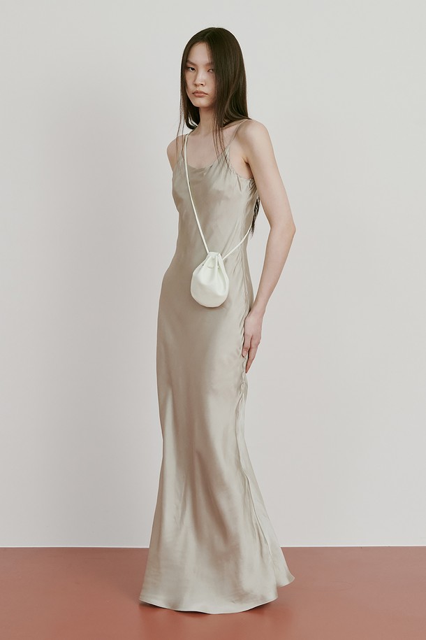 wnderkammer - 민소매 원피스 - Sleeveless Maxi Dress_Khaki