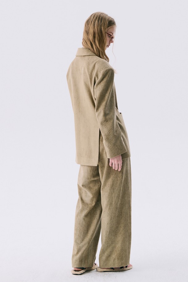 wnderkammer - 자켓 - 25 Corduroy 2-Way Jacket_Light Khaki