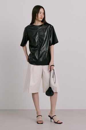 Eco Leather Top_Black