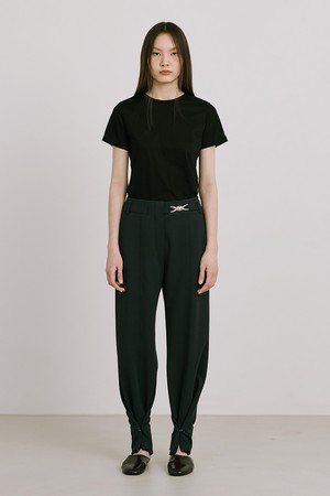 Bijou Embellishment Tunnel Pants_Dark Navy