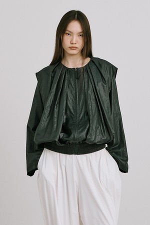 Shirred Moon Jar Jumper_Black