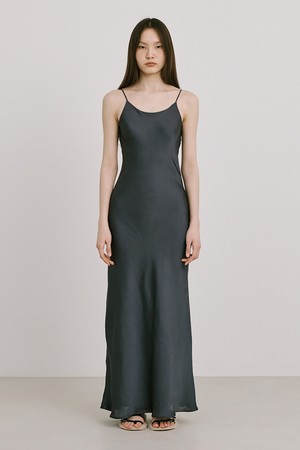 Sleeveless Maxi Dress_Dark Grey