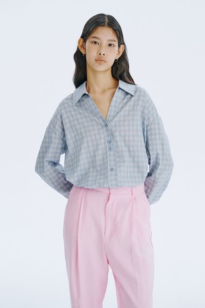 80S CP V-neck Shirts_Blue