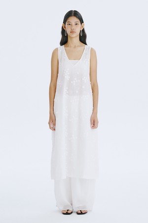 Blossom Long Dress_White