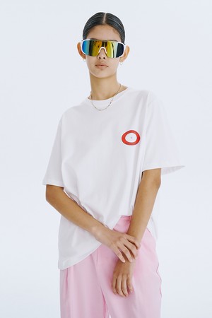 Round Graphic T_White